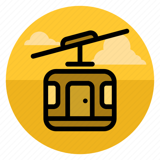 Cableway, aerial, elevator, lift, lifter, mountain, ropeway icon - Download on Iconfinder