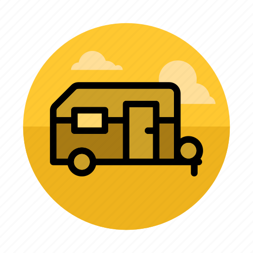 Trailer, camping, car, home, travel, van, vehicle icon - Download on Iconfinder