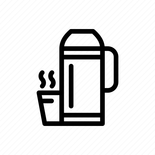 Thermos, camping, cup, drink, hike, outdoors, travel icon - Download on Iconfinder