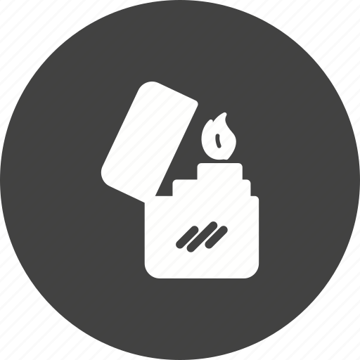 Cigarette, equipment, gasoline, lighter, matches, metal, object icon - Download on Iconfinder