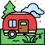 park, rv, campsite, trailer 