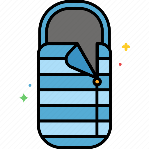 Bag, sleeping, camping, outdoors, sleeping bag icon - Download on Iconfinder