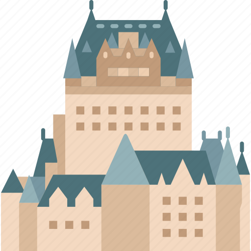 Chateau, frontenac, castle, quebec, landmark icon - Download on Iconfinder