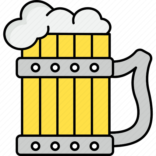 Beer mug, beer, drink, alcohol, mug, beer-glass, beverage icon - Download on Iconfinder
