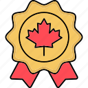 canada award, medal, award, achievement, flag, canada, canada leaf, success, reward