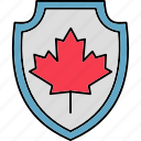 canada shield, shield, security, canada, leaf, protection, safety