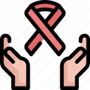breast, cancer, day, hand