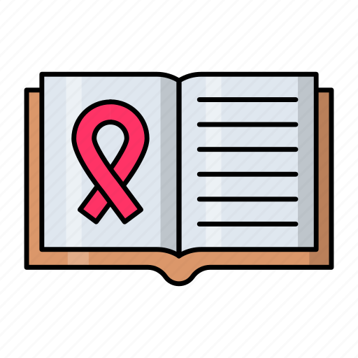 Cancer book, cancer, types, awareness, medical, treatment icon - Download on Iconfinder