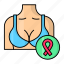 breast cancer, breast, ribbon sign, surgery, female, awareness, tumor 
