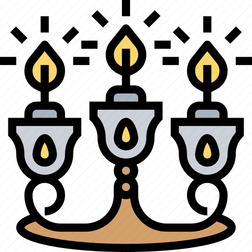Candleholder, vintage, candelabrum, candlesticks, decorating icon - Download on Iconfinder