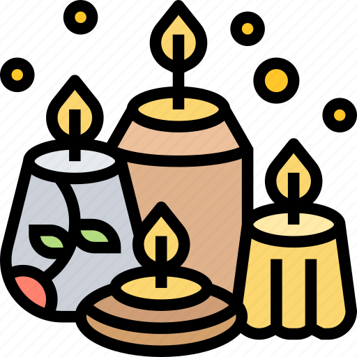 Candles, lighting, scent, aroma, decoration icon - Download on Iconfinder