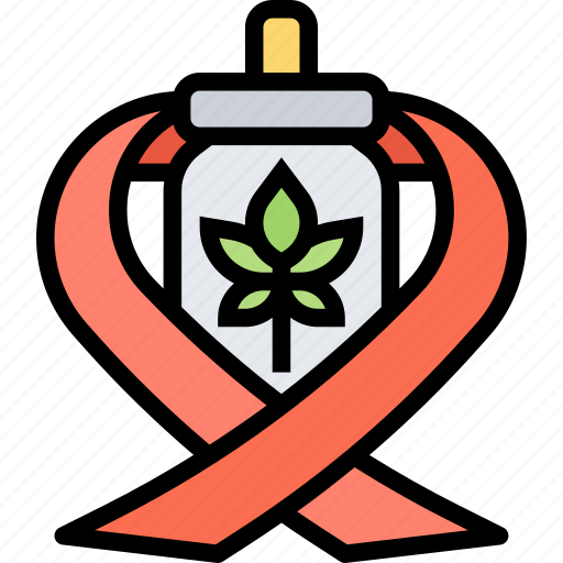 Cure, cancer, treatment, cannabis, medical icon - Download on Iconfinder
