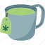 cannabis, tea, herbal, drink, relaxation 