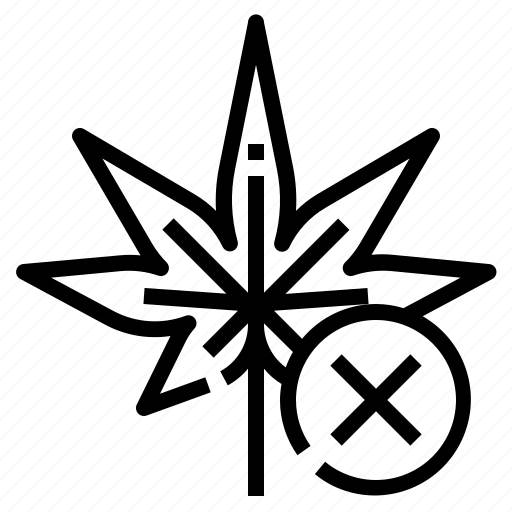 Prohibit, cannabis, marijuana, drug, illegal icon - Download on Iconfinder