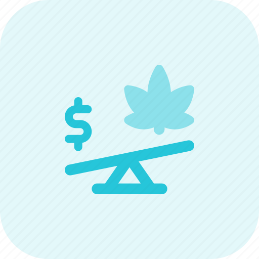 Cannabis, drug, dollar, unbalance icon - Download on Iconfinder