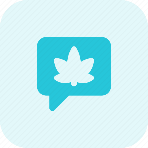 Chat, cannabis, bubble, drug icon - Download on Iconfinder
