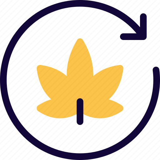 Around, cannabis, leaf icon - Download on Iconfinder