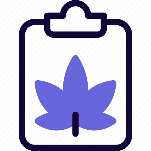 Clipboard, cannabis, document icon - Download on Iconfinder