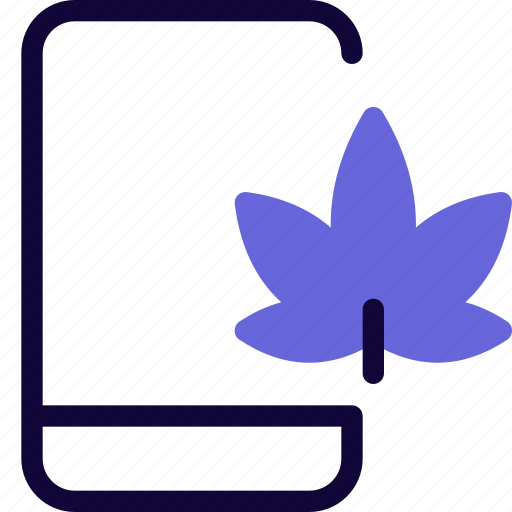 Mobile, cannabis, smartphone icon - Download on Iconfinder