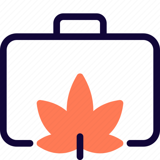 Suitcase, cannabis, briefcase icon - Download on Iconfinder