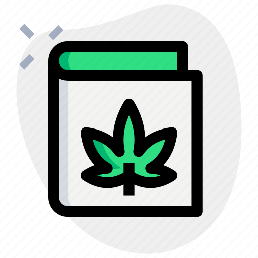 Book, cannabis, knowledge, drug icon - Download on Iconfinder