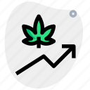 cannabis, diagram, upload, arrow