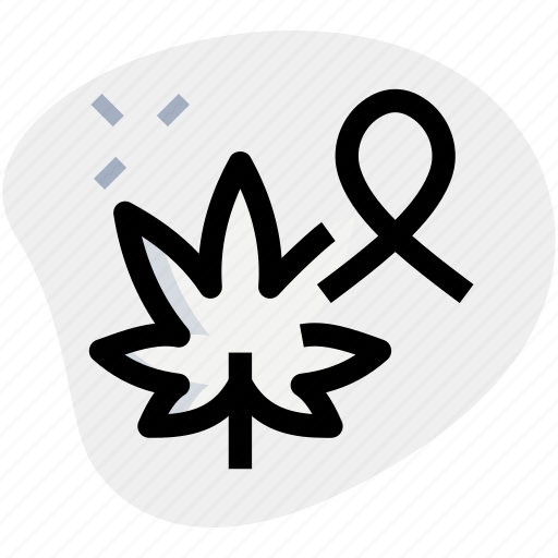 Cannabis, ribbon, drug, leaf icon - Download on Iconfinder