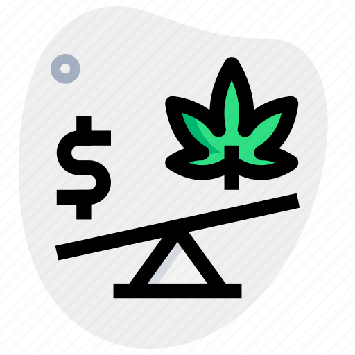 Cannabis, unbalance, dollar, currency icon - Download on Iconfinder