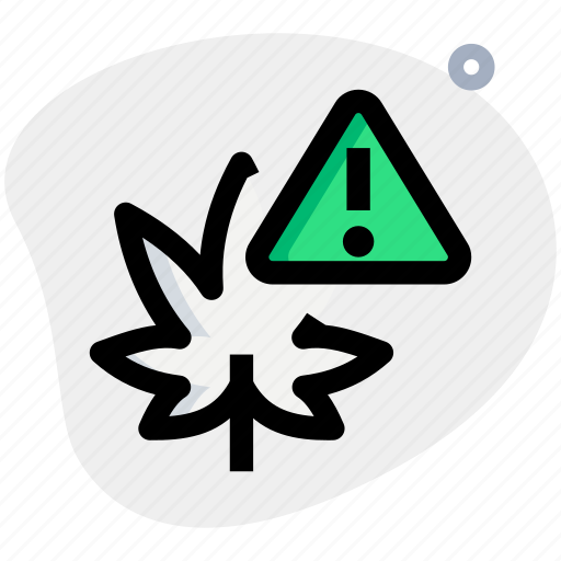 Cannabis, warning, alert, danger icon - Download on Iconfinder