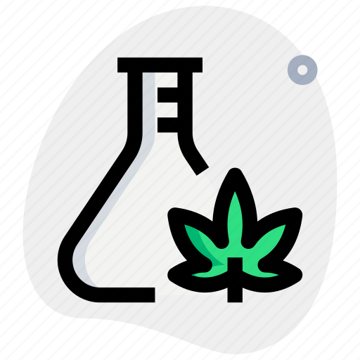 Flask, cannabis, container, experiment icon - Download on Iconfinder