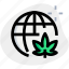 globe, cannabis, planet, drug 