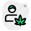 man, cannabis, person, leaf 