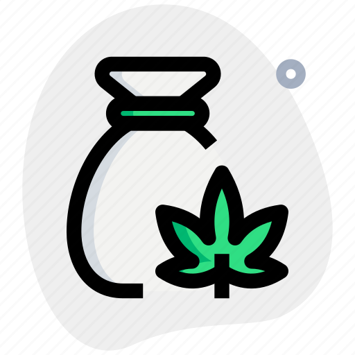 Money, bag, cannabis, storage icon - Download on Iconfinder