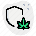 shield, cannabis, protect, security