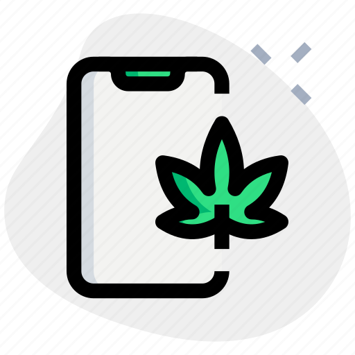 Cannabis, smartphone, drug, leaf icon - Download on Iconfinder