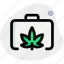 suitcase, cannabis, briefcase, drug 