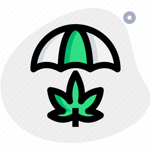Umbrella, cannabis, protect, safety icon - Download on Iconfinder