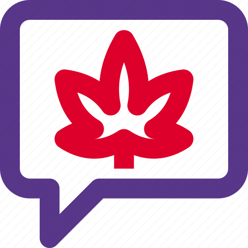 Chat, cannabis, message icon - Download on Iconfinder