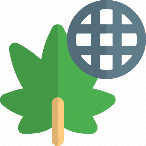 Cannabis, globe, planet, drug icon - Download on Iconfinder
