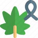 cannabis, ribbon, drug, leaf
