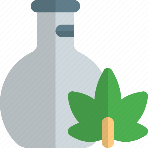Flask, cannabis, container, laboratory icon - Download on Iconfinder