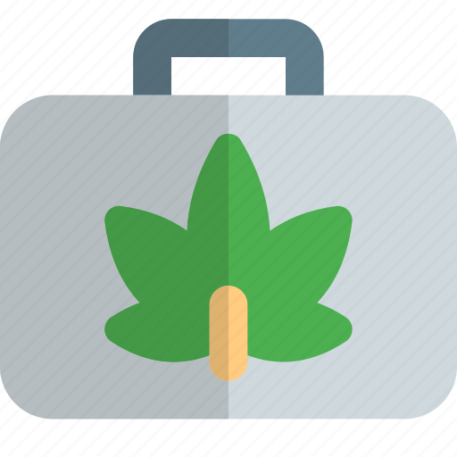 Suitcase, cannabis, briefcase, drug icon - Download on Iconfinder