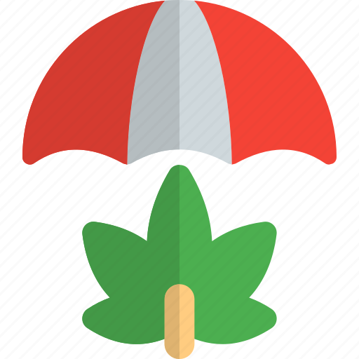 Umbrella, cannabis, protect, secure icon - Download on Iconfinder