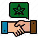 business, deal, handshack, law, marijuana