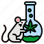 cannabis, lap, mouse, test, tube 