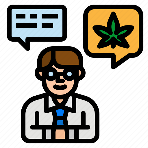 Consultant, doctor, information, marijuana, support icon - Download on Iconfinder