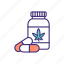 cannabis, pill, drug, herb, organic 