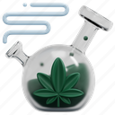 bong, flask, cannabis, marijuana, cbd, hemp, botanical, element 