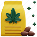 seeds, cannabis, marijuana, plant, bag, weed, hemp, element 