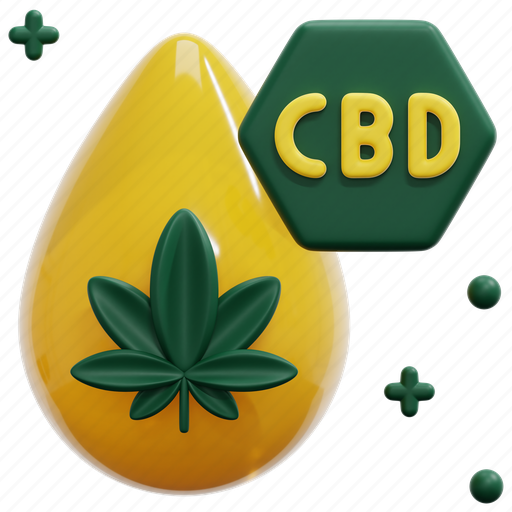 Cbd, oil, cannabis, marijuana, hemp, wellness, beauty 3D illustration - Download on Iconfinder